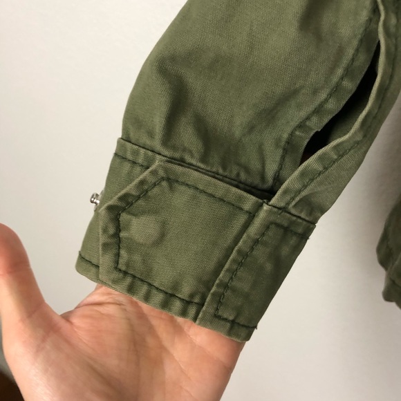 Madewell Fleet army green utility zip front jacket Size XS - Picture 3 of 6